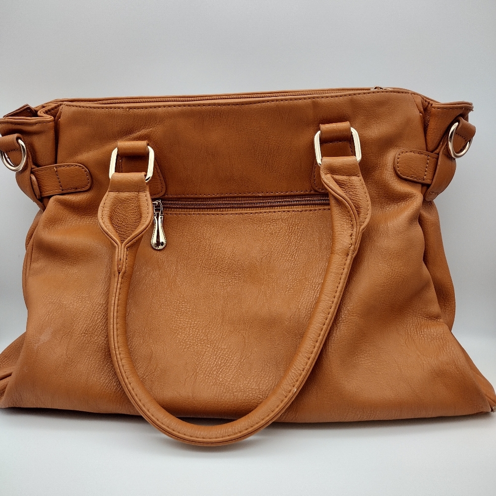 Michael Kors Light Brown Leather Totebag/Handbag Purse - Picture 2 of 7